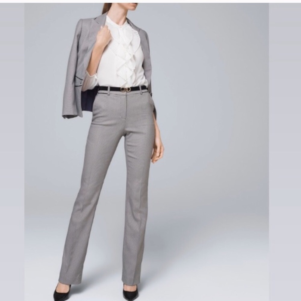 NEW WITH TAGS WHBM HOUNDSTOOTH SLIM PANTS - 00 R